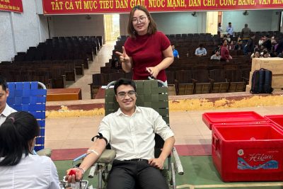 Trường THCS Phan Đình Phùng hưởng ứng phong trào”Hiến máu tình nguyện- Cho đi là còn mãi”